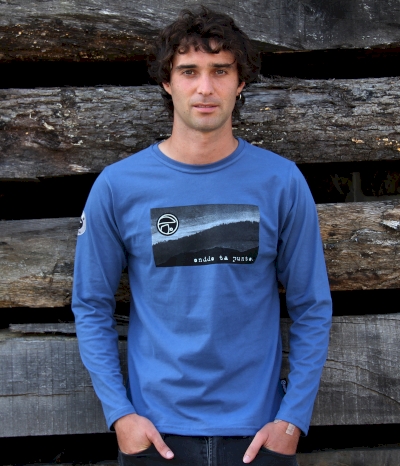Camiseta m. larga azul - Hodei