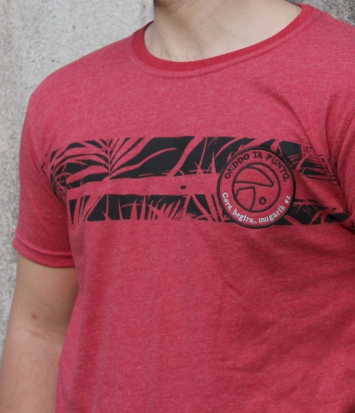 Camiseta m. corta rojo jaspeado - Tropikal