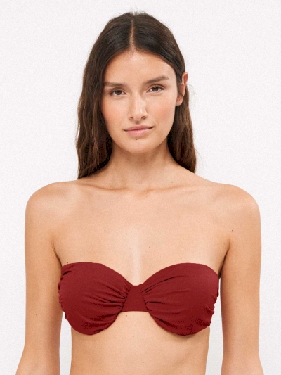 BIKINI BANDEAU LISO
