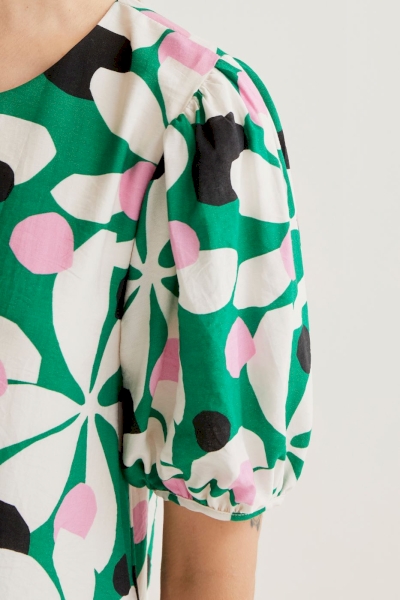 Vestido corto estampado