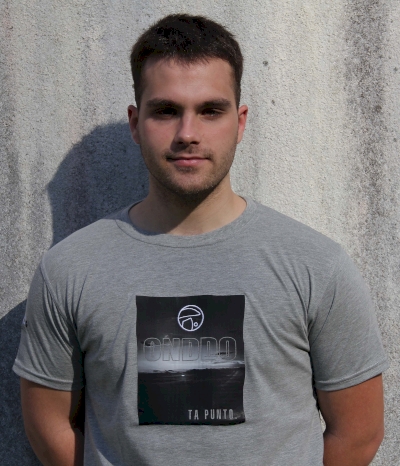 Camiseta m. corta gris jaspeado - Zeru