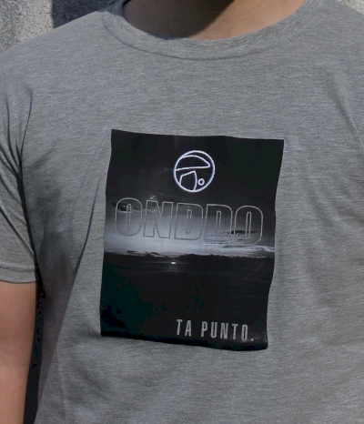 Camiseta m. corta gris jaspeado - Zeru